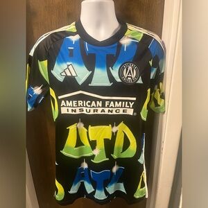 NWT Atlanta United FC MLS Jersey Men's medium Soccer Adidas Aeroready